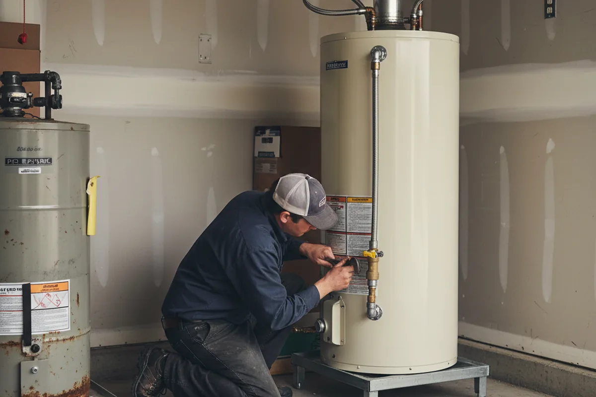Water heater and shutoff valve replacement in Speed